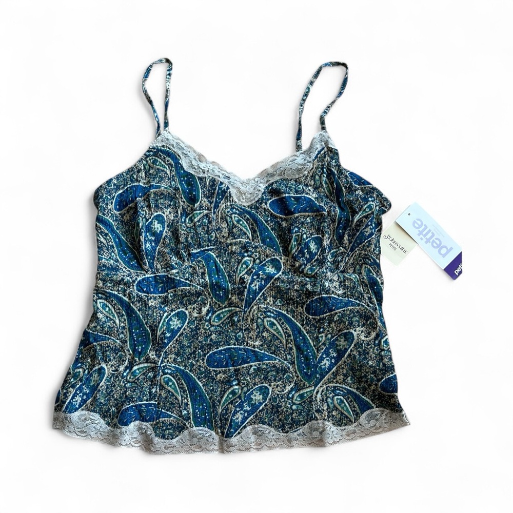 St. John's Bay Blue and White Camisole